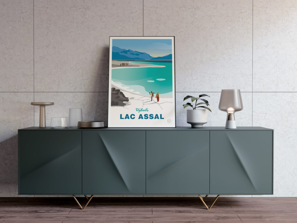 Affiche du Lac Assal, Djibouti